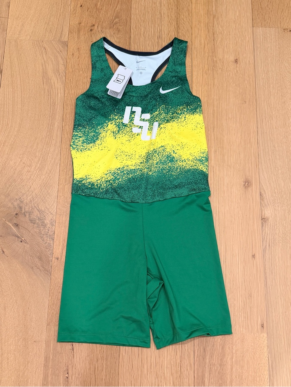 Nike Baylor Bears Women’s Track Suit Speed Suit NCAA Racing Medium NWT
